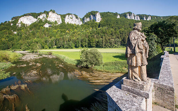 Rasante Abfahrt zur Donau