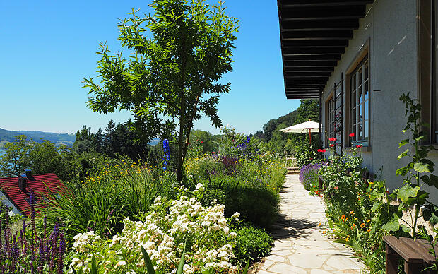 Das Konzept Blühender Garten