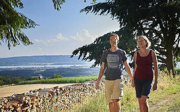 Rückweg mit Aussicht Panorama