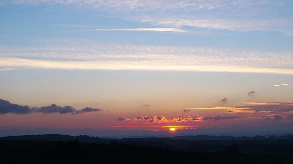 Sonnenuntergang in Hegau