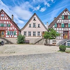 Altes Fachwerkhaus: Elternhaus Heidegger in Meßkirch