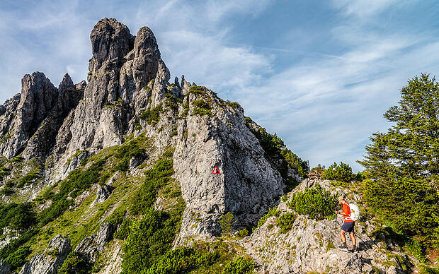Fürstensteig: wohl kalkuliertes Felsenabenteuer Panoramaweg
