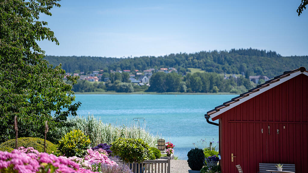 Restauriertes Bootshaus auf der Insel Reichenau