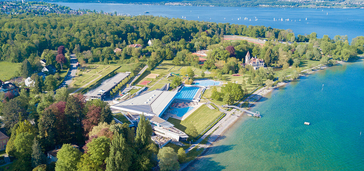 Luftbild Therme Konstanz am Bodensee