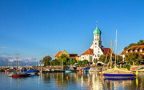 Hafen von Wasserburg am Bodensee