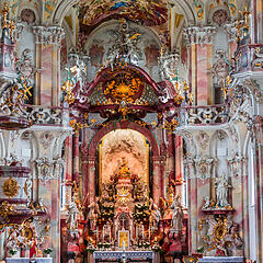 Innenansicht der Basilika Birnau