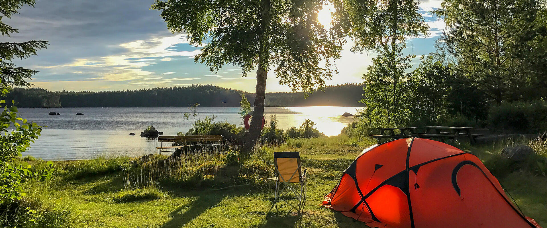 Camping direkt am See