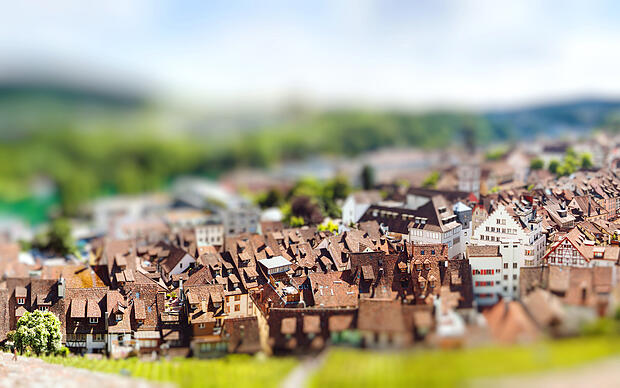 Aufnahme aus der Miniaturwelt von Schaffhausen