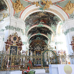 Innenansicht der Kathedrale in St. Gallen