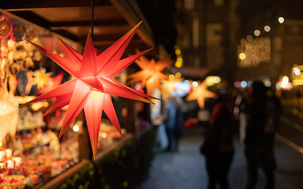Ein Weihnachtmarkt, der zwei L&auml;nder verbindet
