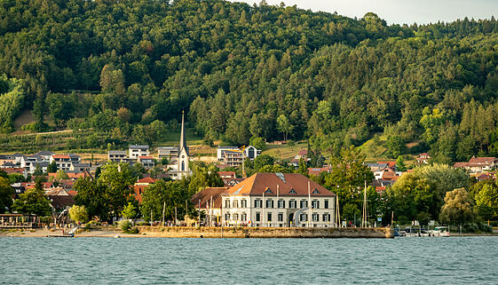 Panorama of Bodman Ludwigshafen at Lake Constance