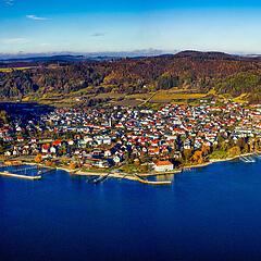 Luftbildpanorama, Bodman-Ludwigshafen am Bodensee