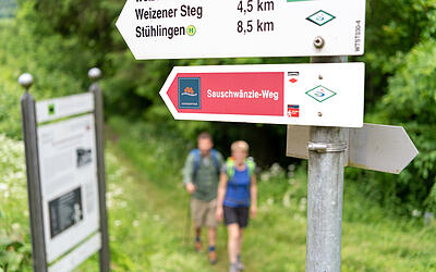 Wandern bei der „Sauschwänzlebahn“