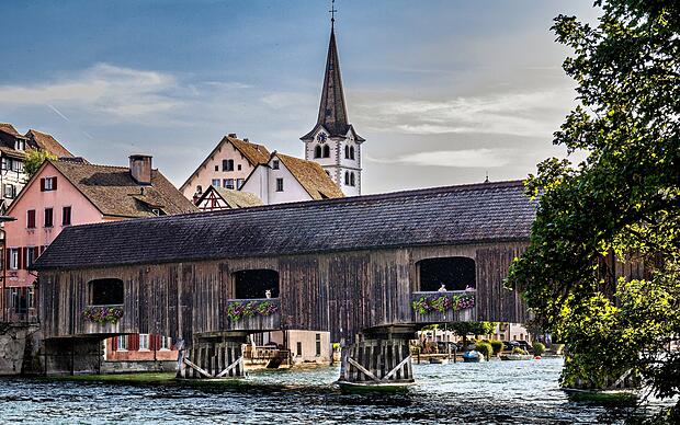 Gailingen am Hochrhein Rheinbücke Gailingen am Hochrhein Rheinbücke