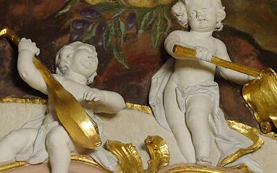 Sonderführung „Zwischen Pracht und Glaube“ Vergoldete Engelstatuen im Neuen Schloss Meersburg
