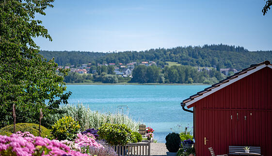 Restauriertes Bootshaus auf der Insel Reichenau Restauriertes Bootshaus auf der Insel Reichenau