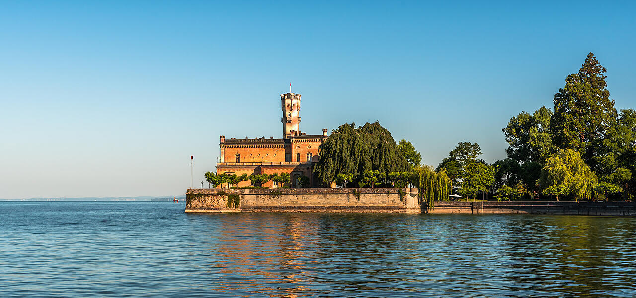 Montfort Castle in Langenargen am Bodensee, Lake Constance, Baden-Wuerttemberg, Germany
