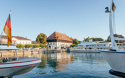 Konstanzer Hafen mit Blick auf die Imperia und das Konstanzer Konzil