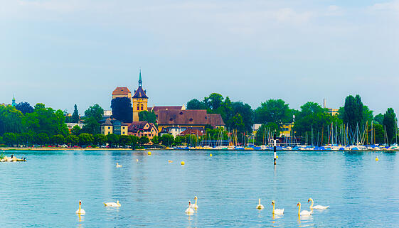 Panorama der Schweizer Stadt Arbon am Bodensee Panorama der Schweizer Stadt Arbon am Bodensee