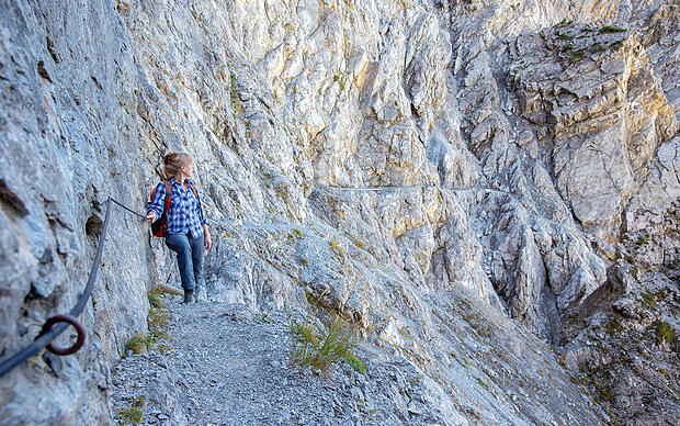 Auf dem Fürstin-Gina-Weg zum Bettlerjoch