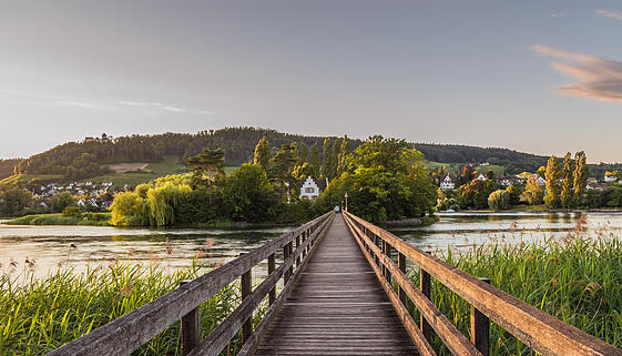 Brücke zu den Werdinseln bei Stein am Rhein