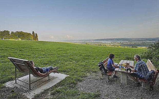 Alpensicht und Seeblick am Mühlsberg Seeblick