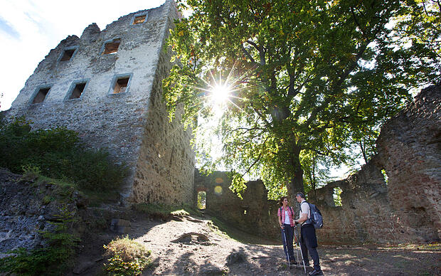 Premiumwandern in vier Etappen Ruine Altbodman